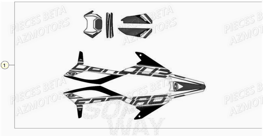 Decors BETA Pièces Beta RR 50 STANDARD - 2021-2022