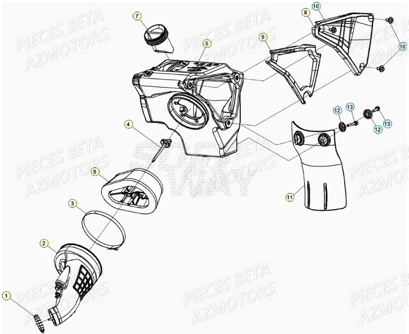 Filtre A Air BETA Pièces Beta RR 50 STANDARD - 2021-2022