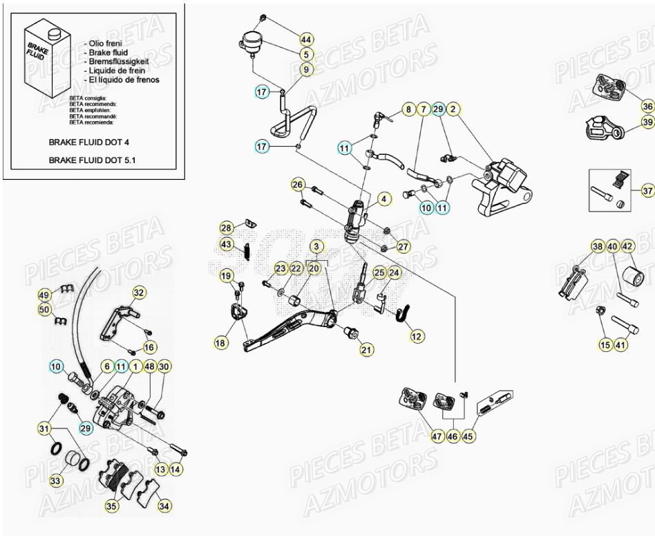 FREINS pour RR 50 STANDARD 21