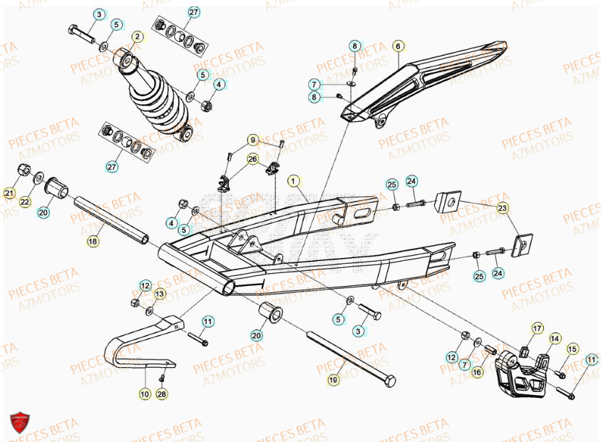 Bras Oscillant BETA Pièces Beta RR 50 STANDARD - 2023-2024