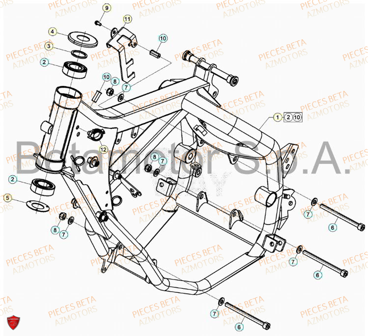 CHASSIS pour RR 50 STANDARD 23
