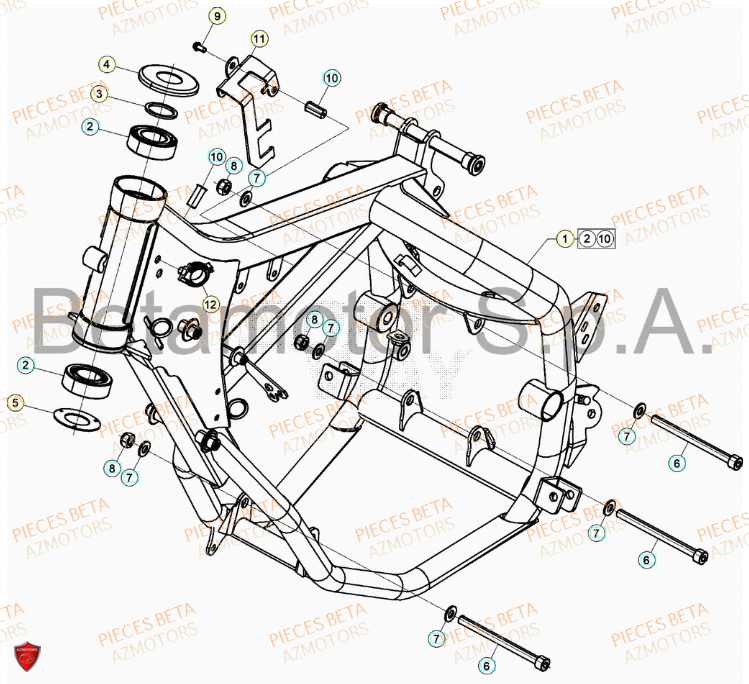 Chassis BETA Pièces Beta RR 50 STANDARD - 2023