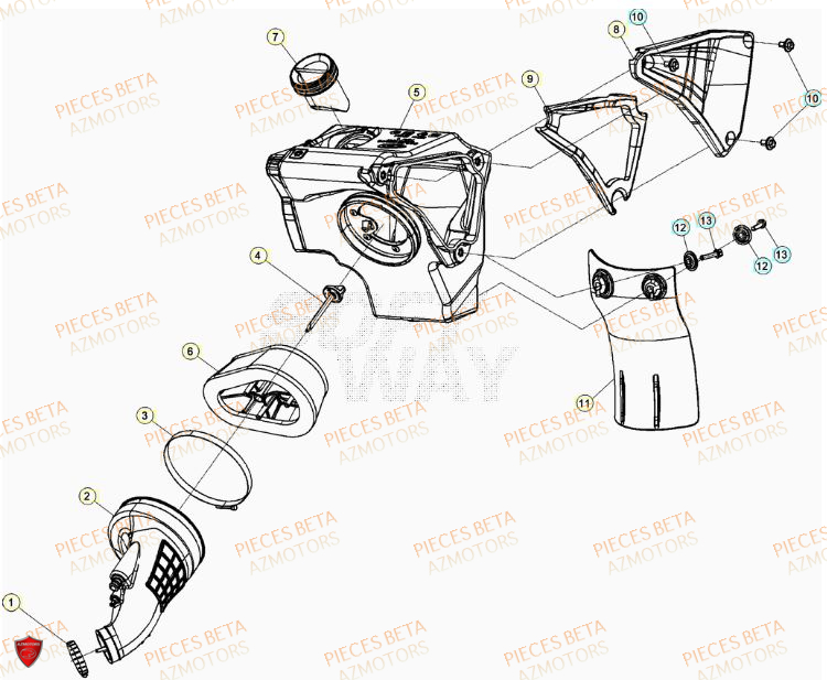 Filtre A Air BETA Pièces Beta RR 50 STANDARD - 2023-2024