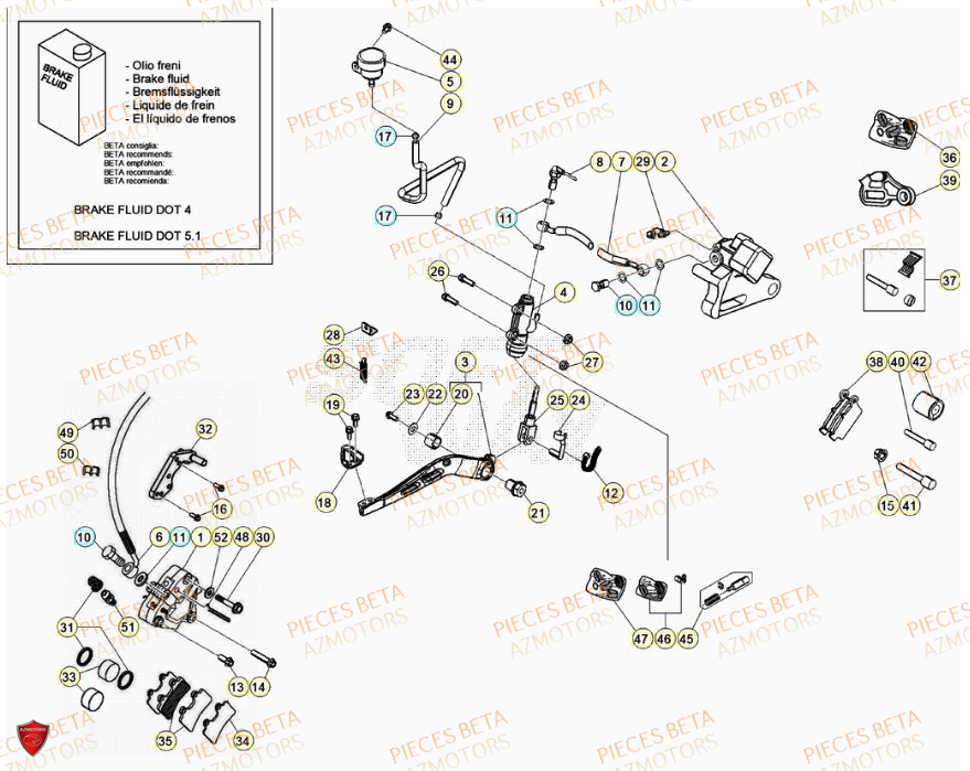 Frein BETA Pièces Beta RR 50 STANDARD - 2023