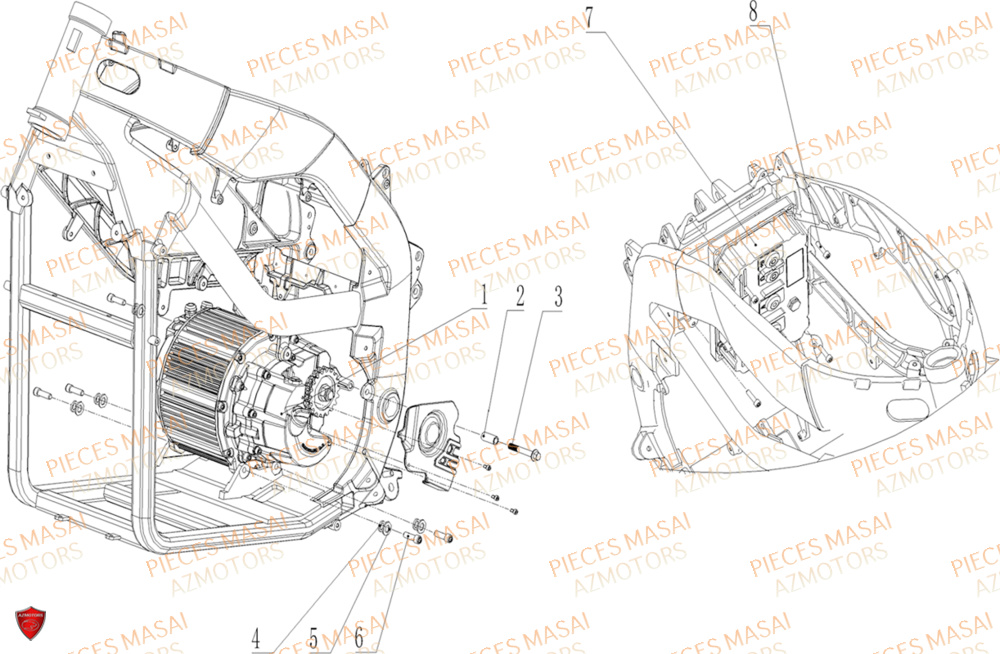 Moteur Controleur MASAI Pièces Moto RS1