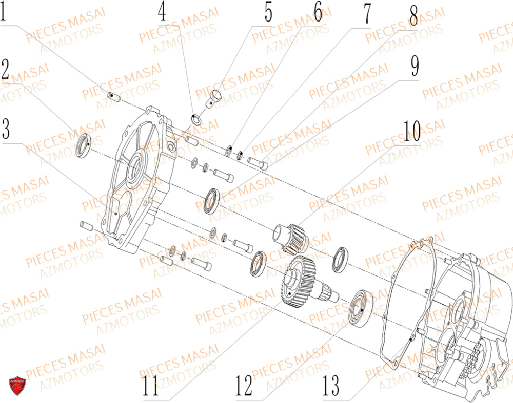 Transmission MASAI Pièces Moto RS1