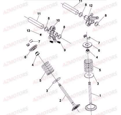 SOUPAPES CULBUTEURS AZMOTORS RS8
