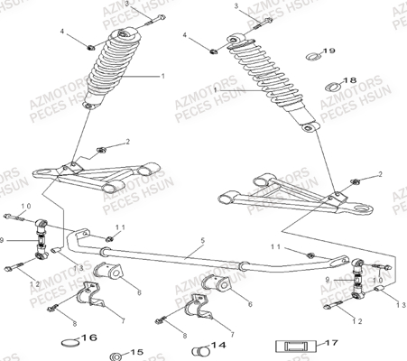 SUSPENSION AVANT pour RS8