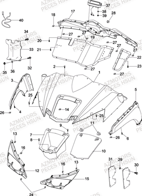 CARROSSERIE AVANT pour RS8R RS8 2013