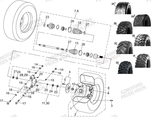 PNEU URIDE P377 25X10-12 4PLIS MASAI pour ESSIEU ARRIERE de RS8R RS8 2013