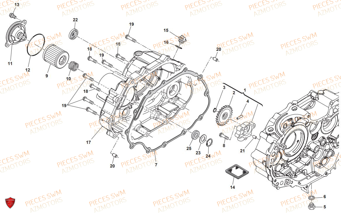 POMPE A HUILE pour RS 125 ENDURO 2020