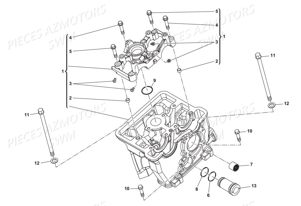 Culasse SWM Pieces SWM Origine RS 125R ENDURO E4(2017)
