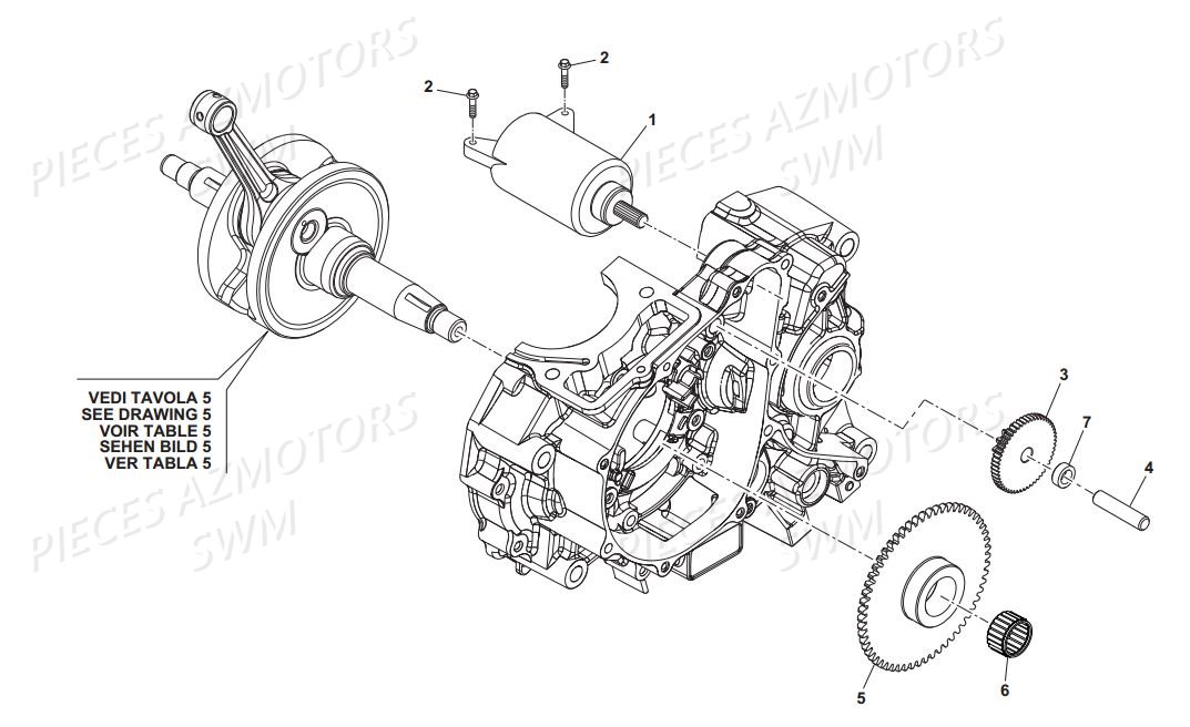 DEMARREUR pour RS 125 R ENDURO