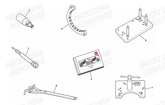 Manuels SWM Pieces SWM Origine RS 300R ENDURO (2016)