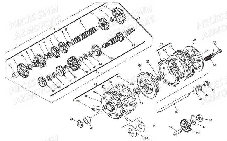 EMBRAYAGE SWM Pieces ENDURO SWM RS 650R