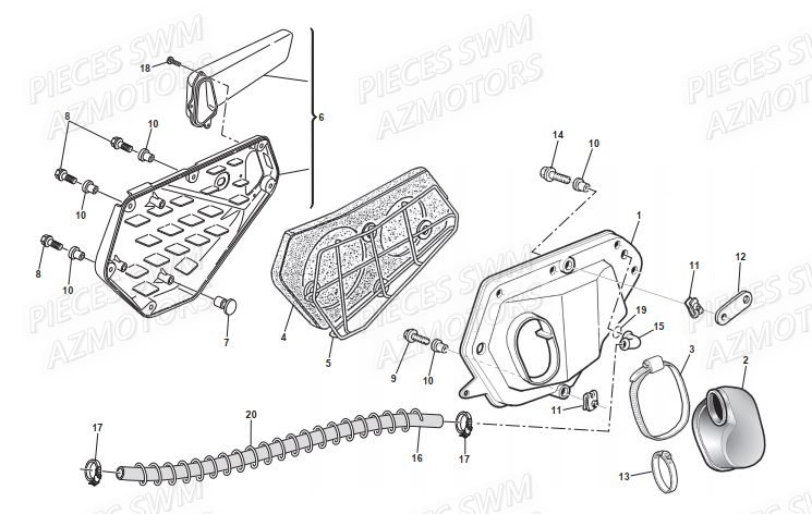 Filtre A Air SWM Pieces SWM ENDURO RS 650R