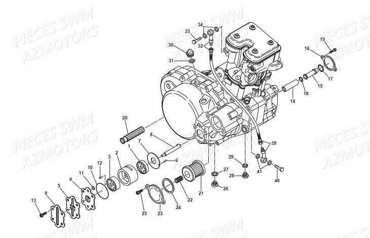 POMPE_A_HUILE SWM Pieces ENDURO SWM RS 650R