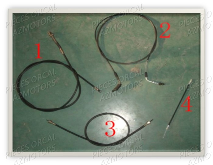 Cables ORCAL Pièces Orcal RAPTOR 50cc 2 temps