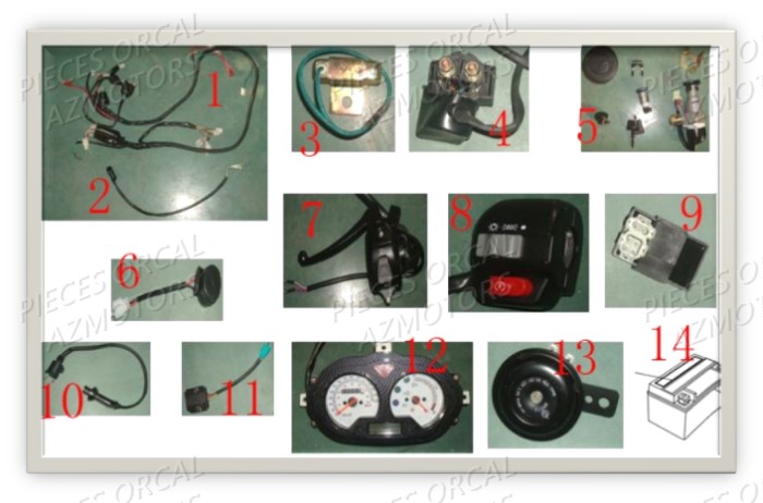 systeme_electrique ORCAL Pièces Orcal ISCA 2 50cc 2 temps