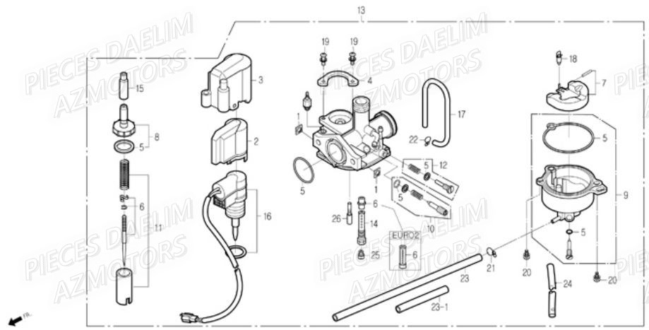 CARBURATEUR DAELIM S FIVE 2007