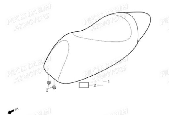 Selle DAELIM Pièces Scooter DAELIM S-FIVE 50cc 2T (2008)

