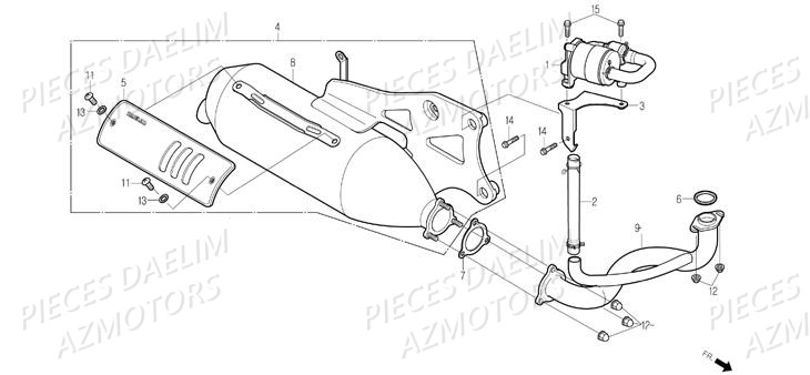 ECHAPPEMENT AZMOTORS S FIVE 2009