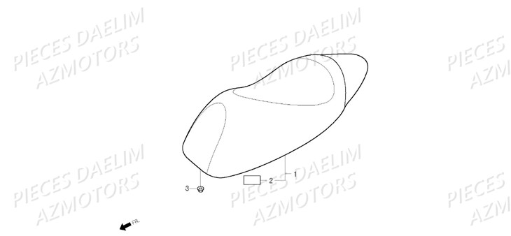 Selle DAELIM Pièces Scooter DAELIM S-FIVE 50cc 4T (2009)
