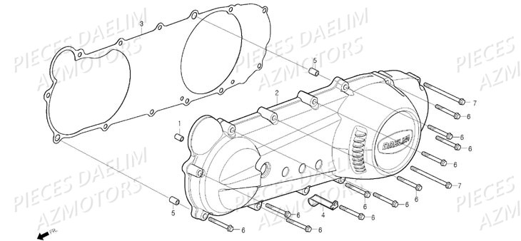 VIS SH6X40 DAELIM DAELIM pour CARTER D EMBRAYAGE de S-FIVE SPORT