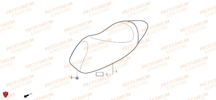 Selle DAELIM Pièces Scooter DAELIM S-FIVE SPORT 50cc 4T

