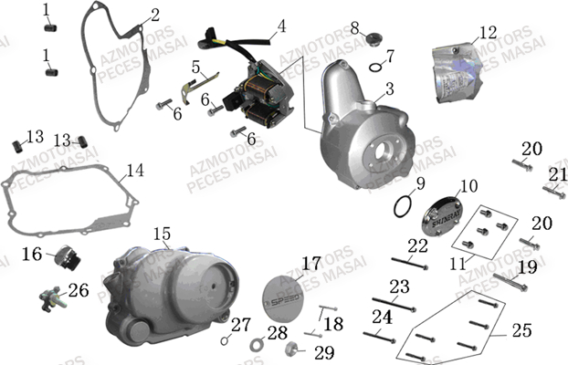 Caches Carters MASAI Pièces Quad S110