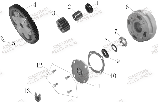 Embrayage MASAI Pièces Quad S110