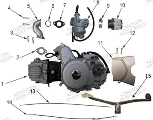 Ensemble Moteur MASAI Pièces Quad S110