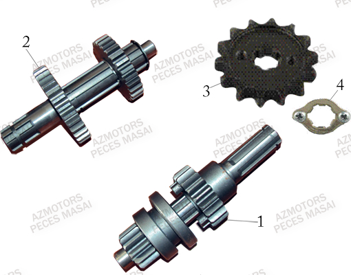 Transmission MASAI Pièces Quad S110
