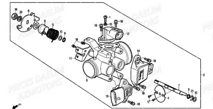 Admission DAELIM Pieces Scooter DAELIM S1 Injection 125cc