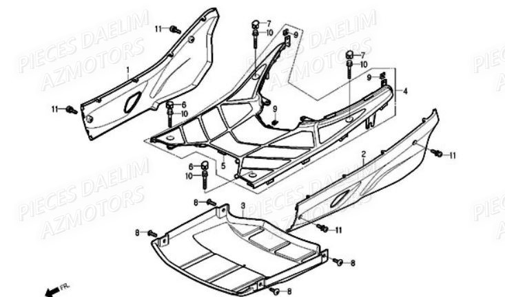 BOUCHON DAELIM pour PLANCHER de S1 125 INJECTION