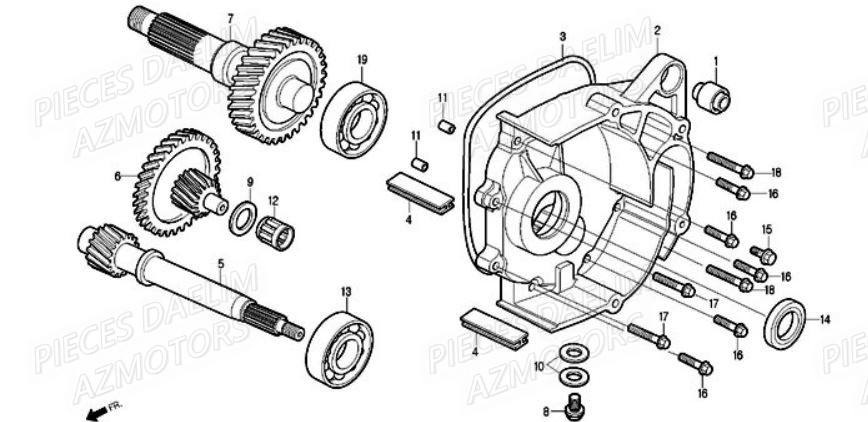 Transmission DAELIM Pieces Scooter DAELIM S1 Injection 125cc