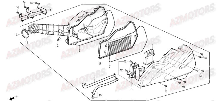 Collier DAELIM Pieces Scooter DAELIM S1 Injection 125cc (2009)