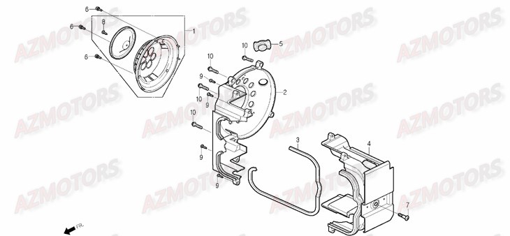 Convoyeur D Air DAELIM Pieces Scooter DAELIM S1 Injection 125cc (2009)