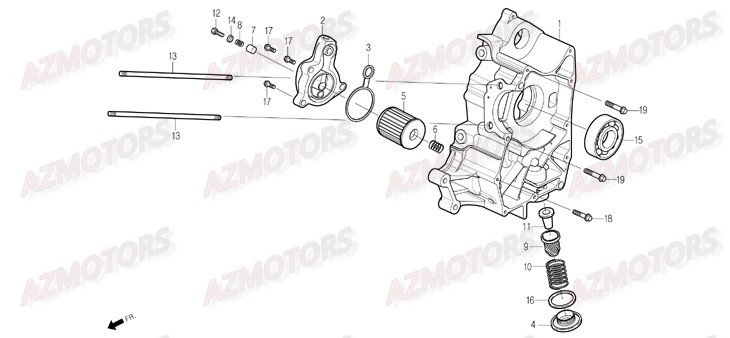 FILTRE-A-HUILE DAELIM Pieces Scooter DAELIM S1 Injection 125cc (2009)