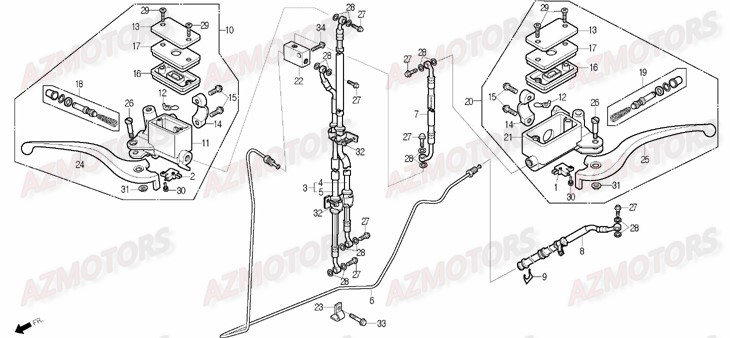 MAITRE-CYLINDRE-DE-FREIN-AVANT pour S1 INJECTION 2009