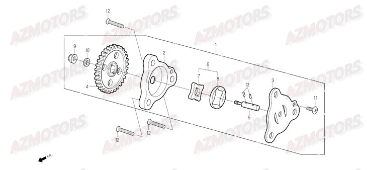 Pompe A Huile DAELIM Pieces Scooter DAELIM S1 Injection 125cc (2009)