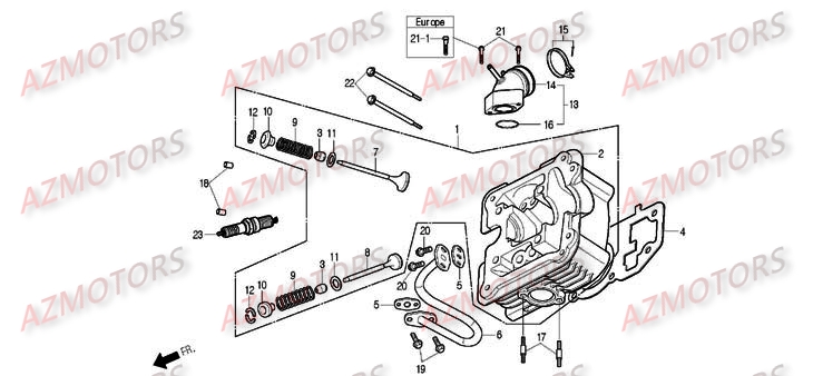 CULASSE pour S2 125 CARBU