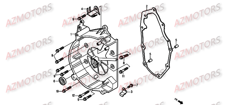 Carter Droit D Allumage DAELIM Pièces Scooter DAELIM S2 Injection 125cc
