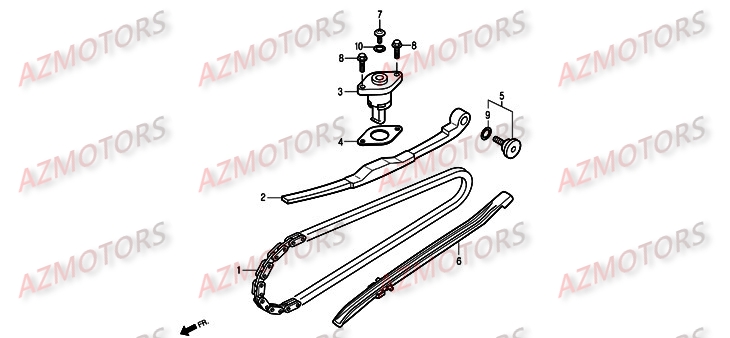 Chaine Distribution DAELIM Pièces Scooter DAELIM S2 Injection 125cc
