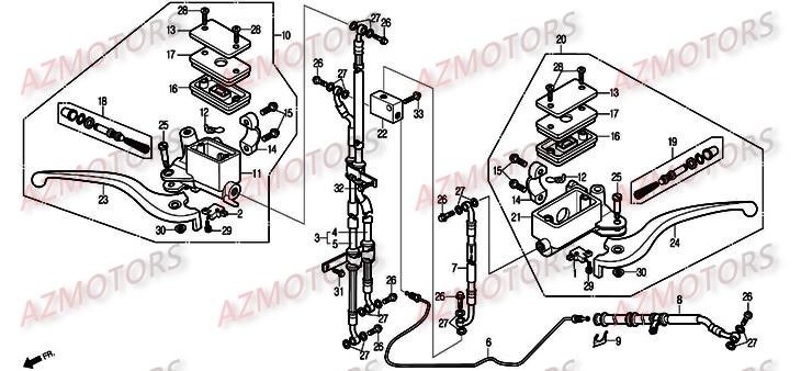 COMMANDE DE FREIN pour S2 125 INJECTION