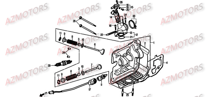 CULASSE pour S2 125 INJECTION