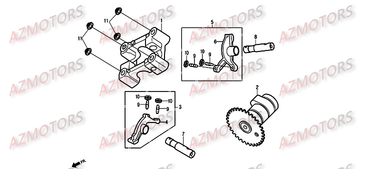 Culbuteurs DAELIM Pièces Scooter DAELIM S2 Injection 125cc
