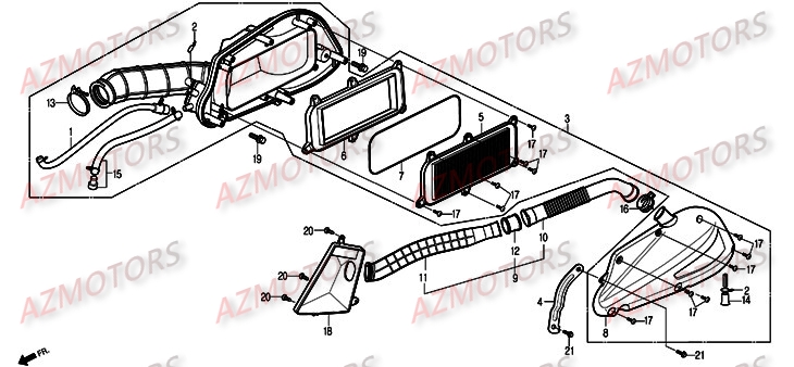 FILTRE A AIR DAELIM S2 125 INJECTION