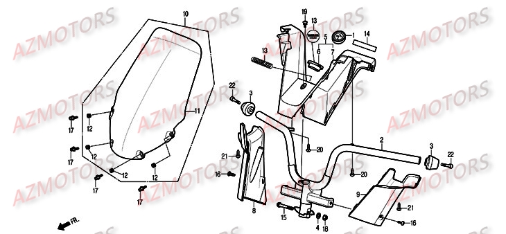 Guidon DAELIM Pièces Scooter DAELIM S2 Injection 125cc
