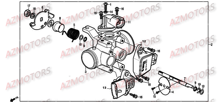 Injection DAELIM Pièces Scooter DAELIM S2 Injection 125cc
